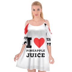 I Love Pineapple Juice Cutout Spaghetti Strap Chiffon Dress by ilovewhateva