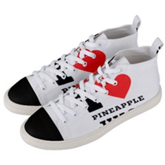 I Love Pineapple Juice Men s Mid-top Canvas Sneakers by ilovewhateva