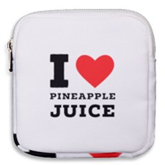 I Love Pineapple Juice Mini Square Pouch by ilovewhateva