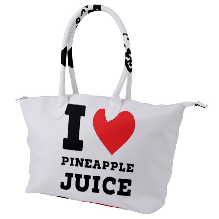 I love pineapple juice Canvas Shoulder Bag