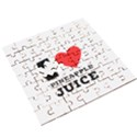 I love pineapple juice Wooden Puzzle Square View3