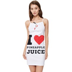 I Love Pineapple Juice Summer Tie Front Dress by ilovewhateva