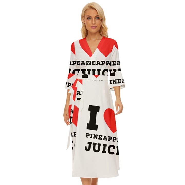 I love pineapple juice Midsummer Wrap Dress