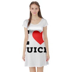 I Love Juice Short Sleeve Skater Dress by ilovewhateva