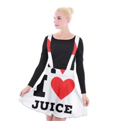 I Love Juice Suspender Skater Skirt