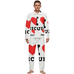 I Love Juice Men s Long Sleeve Velvet Pocket Pajamas Set by ilovewhateva