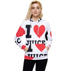 I Love Juice Women s Lightweight Drawstring Hoodie by ilovewhateva