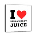 I love strawberry juice Mini Canvas 6  x 6  (Stretched) View1