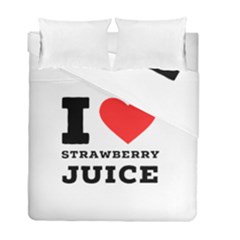 I Love Strawberry Juice Duvet Cover Double Side (full/ Double Size) by ilovewhateva