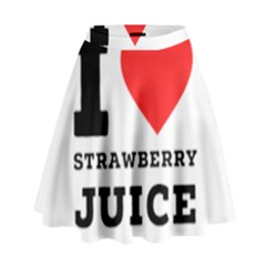 I Love Strawberry Juice High Waist Skirt by ilovewhateva