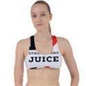 I love strawberry juice Criss Cross Racerback Sports Bra View1