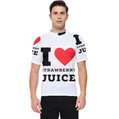 I Love Strawberry Juice Men s Short Sleeve Rash Guard by ilovewhateva