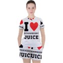 I love strawberry juice Women s Tee and Shorts Set View1