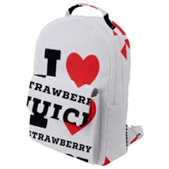 I Love Strawberry Juice Flap Pocket Backpack (small) by ilovewhateva