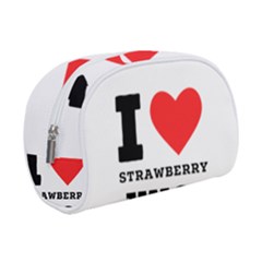 I Love Strawberry Juice Make Up Case (small) by ilovewhateva