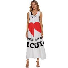 I Love Strawberry Juice V-neck Sleeveless Loose Fit Overalls by ilovewhateva