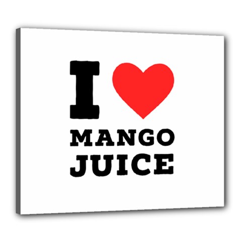 I Love Mango Juice  Canvas 24  X 20  (stretched) by ilovewhateva