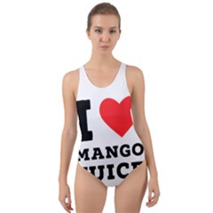 I Love Mango Juice  Cut-out Back One Piece Swimsuit by ilovewhateva