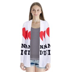 I Love Mango Juice  Drape Collar Cardigan by ilovewhateva