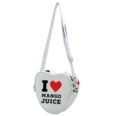 I Love Mango Juice  Heart Shoulder Bag by ilovewhateva