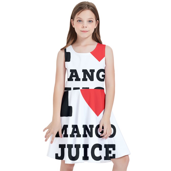 I love mango juice  Kids  Skater Dress