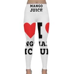 I Love Mango Juice  Lightweight Velour Classic Yoga Leggings by ilovewhateva