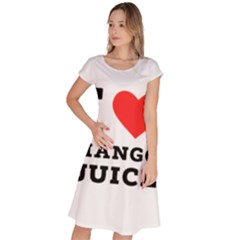 I Love Mango Juice  Classic Short Sleeve Dress by ilovewhateva