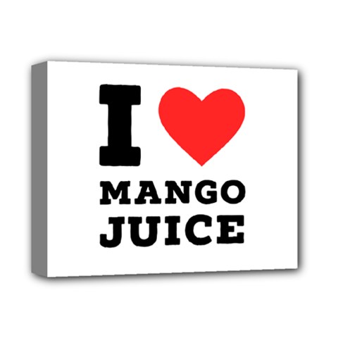 I Love Mango Juice  Deluxe Canvas 14  X 11  (stretched) by ilovewhateva