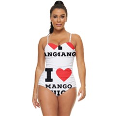 I Love Mango Juice  Retro Full Coverage Swimsuit by ilovewhateva