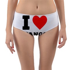 I Love Mango Juice  Reversible Mid-waist Bikini Bottoms by ilovewhateva