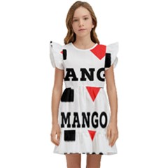 I Love Mango Juice  Kids  Winged Sleeve Dress by ilovewhateva