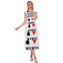 I love mango juice  V-Neck Drawstring Shoulder Sleeveless Maxi Dress View3