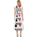 I love mango juice  V-Neck Drawstring Shoulder Sleeveless Maxi Dress View4