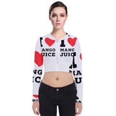 I Love Mango Juice  Long Sleeve Zip Up Bomber Jacket by ilovewhateva