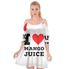 I Love Mango Juice  Cutout Spaghetti Strap Chiffon Dress by ilovewhateva