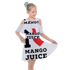 I Love Mango Juice  Kids  Shoulder Cutout Chiffon Dress by ilovewhateva