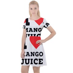 I Love Mango Juice  Cap Sleeve Velour Dress  by ilovewhateva