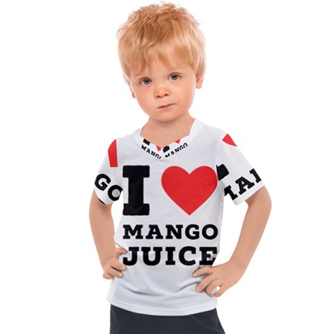 I Love Mango Juice  Kids  Sports Tee by ilovewhateva