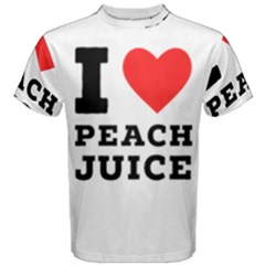 I Love Peach Juice Men s Cotton Tee by ilovewhateva