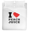 I love peach juice Duvet Cover (Queen Size) View1