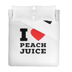 I Love Peach Juice Duvet Cover Double Side (full/ Double Size) by ilovewhateva