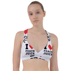 I Love Peach Juice Sweetheart Sports Bra by ilovewhateva