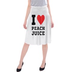 I Love Peach Juice Midi Beach Skirt by ilovewhateva