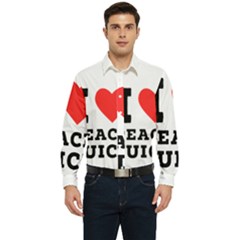 I Love Peach Juice Men s Long Sleeve  Shirt by ilovewhateva