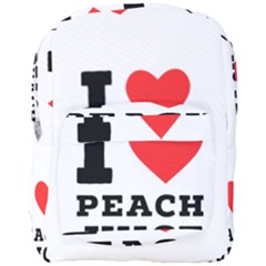 I Love Peach Juice Full Print Backpack by ilovewhateva