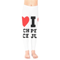 I Love Peach Juice Kids  Leggings by ilovewhateva