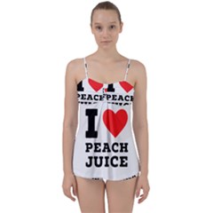 I Love Peach Juice Babydoll Tankini Set by ilovewhateva