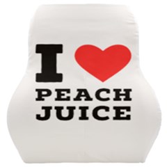 I Love Peach Juice Car Seat Back Cushion  by ilovewhateva