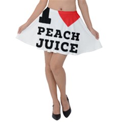 I Love Peach Juice Velvet Skater Skirt by ilovewhateva