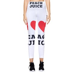 I Love Peach Juice Pocket Leggings  by ilovewhateva